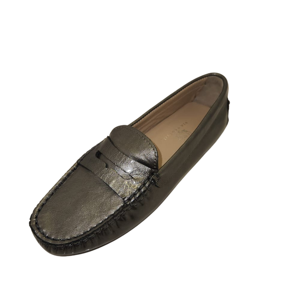 Via-Veneto-Moccasin-6166-Patent-Leather - Grey