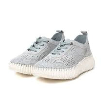 Bring comfort and style together with the Carmela Lasercut Suede Sneaker – Model 162325