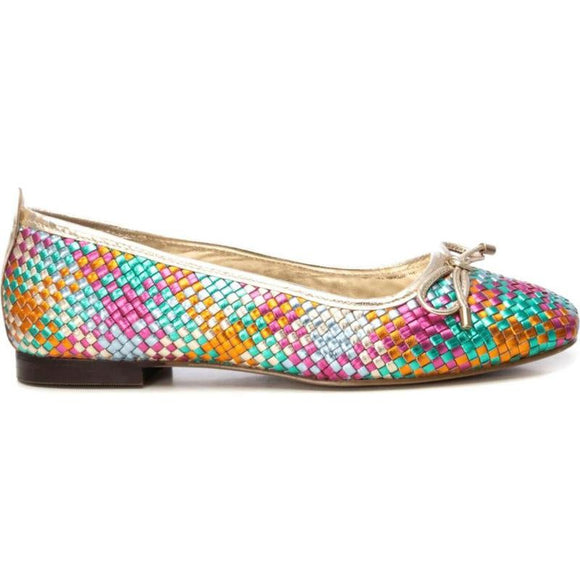 Step into timeless elegance with the Carmela Braided Leather Ballerina Model 162313 from Myshoeshop.co.za