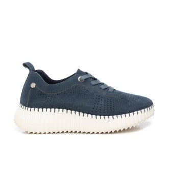 Bring comfort and style together with the Carmela Lasercut Suede Sneaker – Model 162325