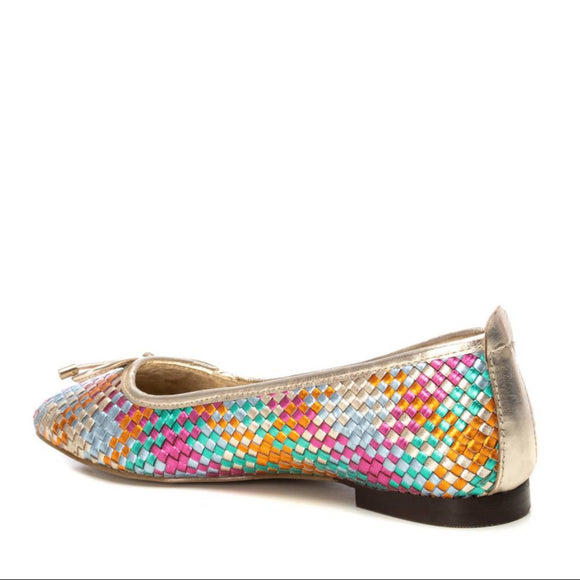 Step into timeless elegance with the Carmela Braided Leather Ballerina Model 162313 from Myshoeshop.co.za