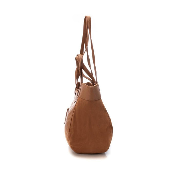 Shop Carmela Double Strap Suede Bag 186145 in Camel at Myshoeshop.co.za