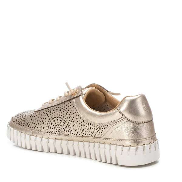 Refresh your everyday look with the Carmela Lasercut Leather Sneaker – Model 162327 form Myshoeshop.co.za