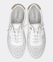 Refresh your everyday look with the Carmela Lasercut Leather Sneaker – Model 162327 form Myshoeshop.co.za