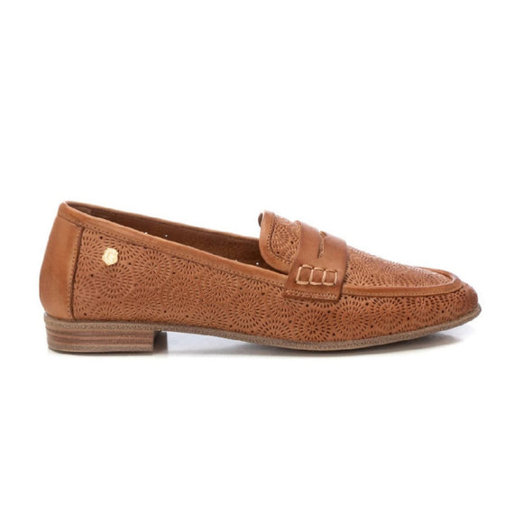 Carmela Leather Moccasin loafter from Myshoeshop and Via Veneto Shoes