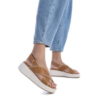 Elevate your summer style with the Carmela Leather Wedge Sandal from myshoeshop.co.za