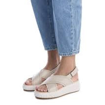 Elevate your summer style with the Carmela Leather Wedge Sandal with Stitch Detail from myshoeshop.co.za