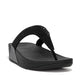 FitFlop Lulu Crystal Embellished toe-post sandal in All Black with tonal micro-crystal straps