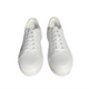 Womens leather sneakers in white with sparkle detial on the edges