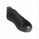 Black womens leather sneaker with sparke detial on the edges