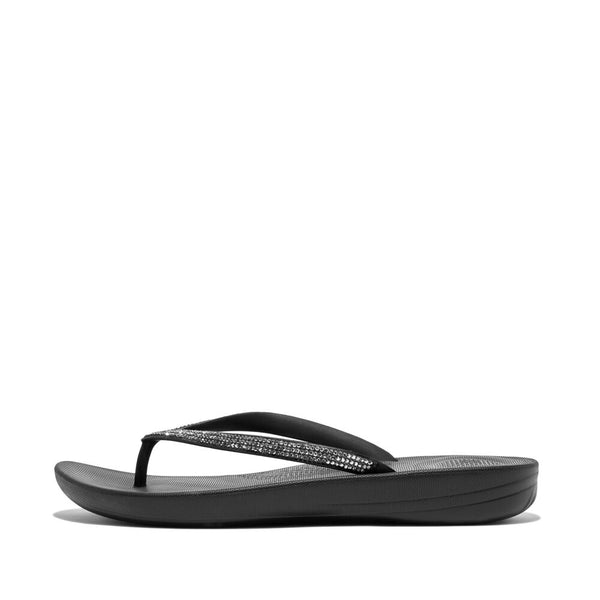 FitFlop iQushion Sparkle - Black, side profile