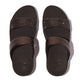 FitFlop Lulu Crystal Embellished Slide - Metallic Chocolate, pair viewed from above