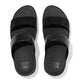 FitFlop Lulu Crystal Embellished Slide - All Black, pair viewed from above