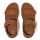 FitFlop Lulu Adjustable Leather Back-Strap - Tan, pair viewed from above