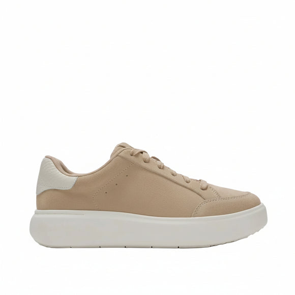 FitFlop RTG suede sneaker in Hazelnut with snake-effect backtab