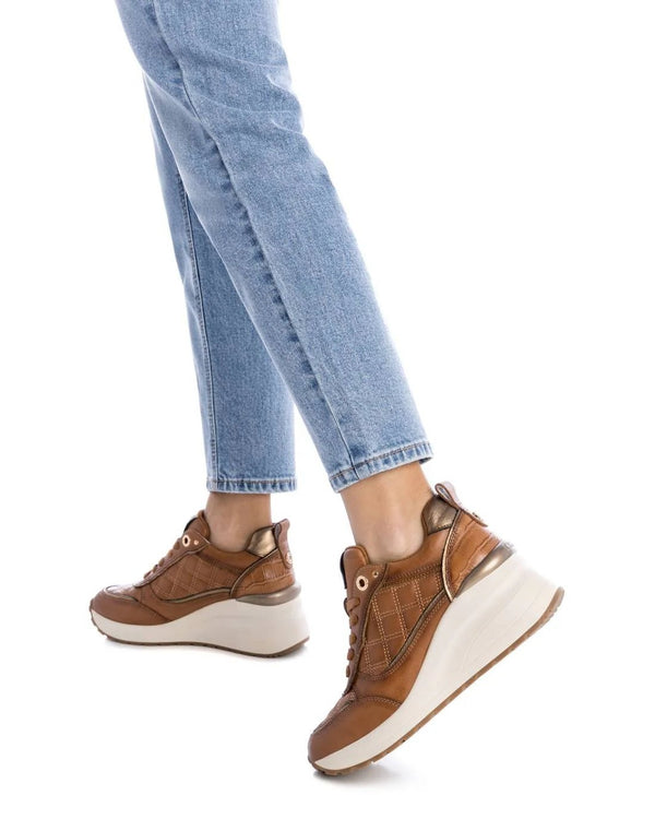 Carmela 161845 leather shoe - camel - My Shoe Shop - Sneaker