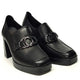 Carmela 161849 leather shoe - black - My Shoe Shop - Heel