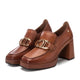 Carmela 161849 leather shoe - camel - My Shoe Shop - Heel