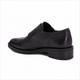 Carmela 161963 black leather moccasin with buckle detail