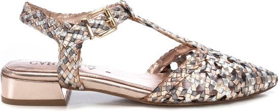 Carmela 162184 Flat Pointy with Buckle - Nude - My Shoe Shop - sandal