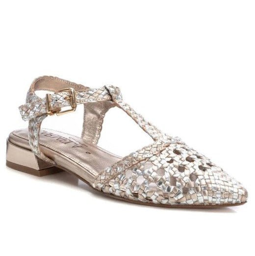 Carmela 162184 Flat Pointy with Buckle - Plomo (pewter) - My Shoe Shop - sandal