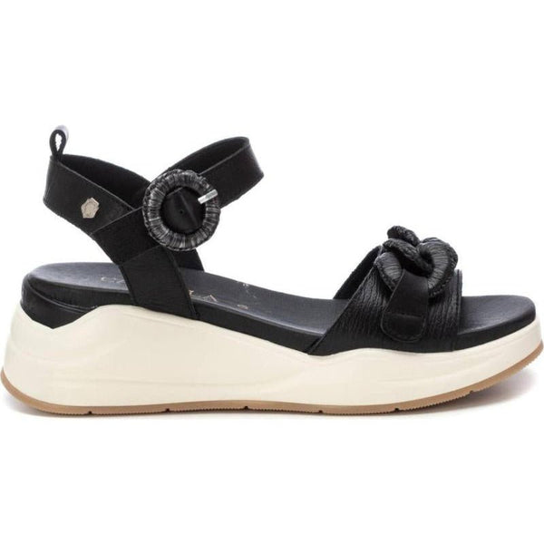 Carmela 162331 Leather Chunky Sandal - Black - My Shoe Shop - sandal