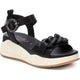 Carmela 162331 Leather Chunky Sandal - Black - My Shoe Shop - sandal