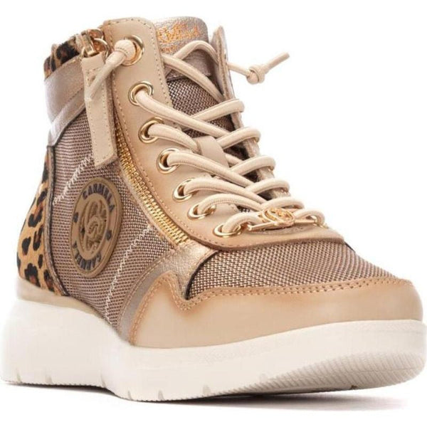 Carmela 162514 Leather Ankle Boot - Beige - My Shoe Shop - boot