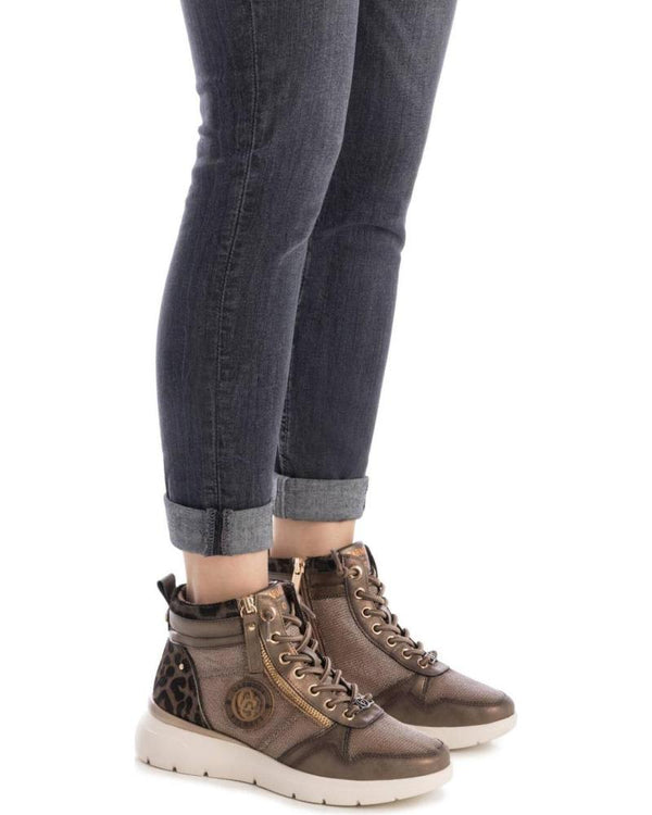 Carmela 162514 Leather Ankle Boot - Taupe - My Shoe Shop - boot