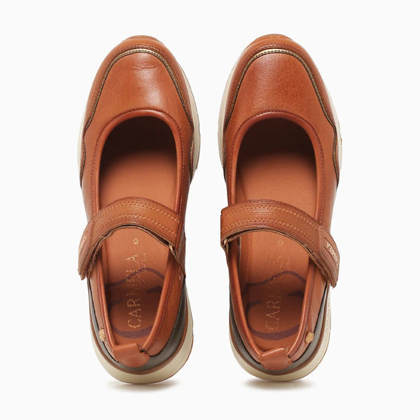 Carmela 162515 Leather Mary-Jane - Camel - My Shoe Shop - Loafer