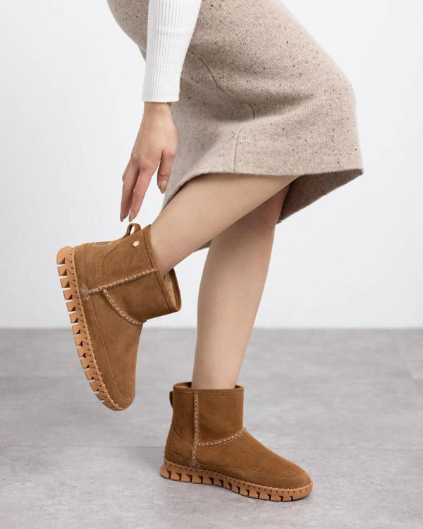 Carmela 162529 Suede Ankle boot - Camel - My Shoe Shop - boot