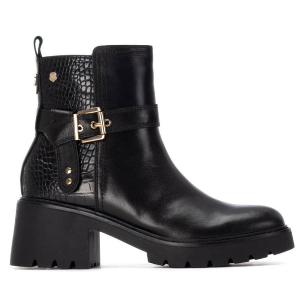 Carmela 162565 Leather Ankle Boot -Black - My Shoe Shop - boot