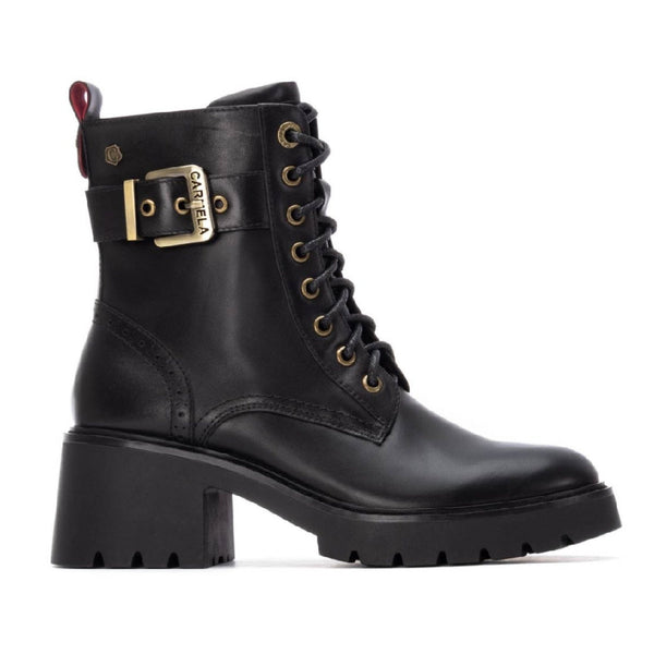 Carmela 162568 leather ankle boot - black - My Shoe Shop - boot