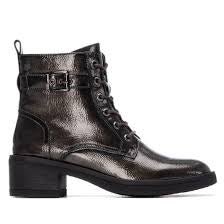 Carmela 162577 Patent Ankle Boot - Dark Grey - My Shoe Shop - boot