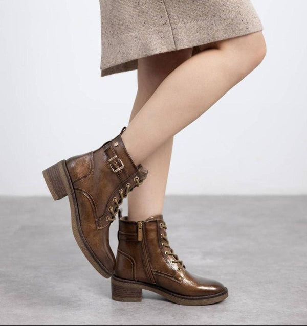 Carmela 162577 patent ankle boot - taupe - My Shoe Shop - boot