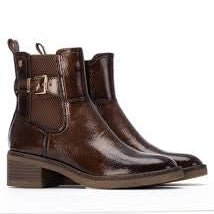 Carmela 162579 patent ankle boot - taupe - My Shoe Shop - boot