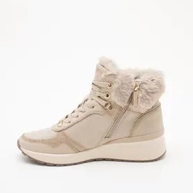 Carmela 162654 leather ankle boot - beige - My Shoe Shop - boot