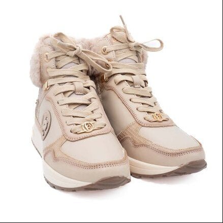 Carmela 162654 leather ankle boot - beige - My Shoe Shop - boot