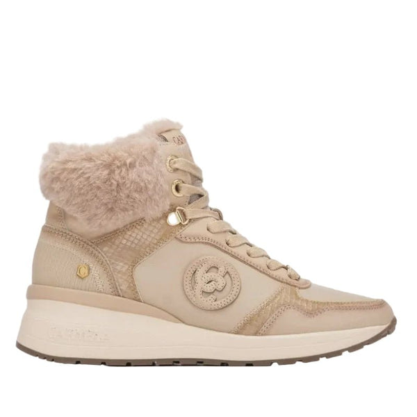 Carmela 162654 leather ankle boot - beige - My Shoe Shop - boot