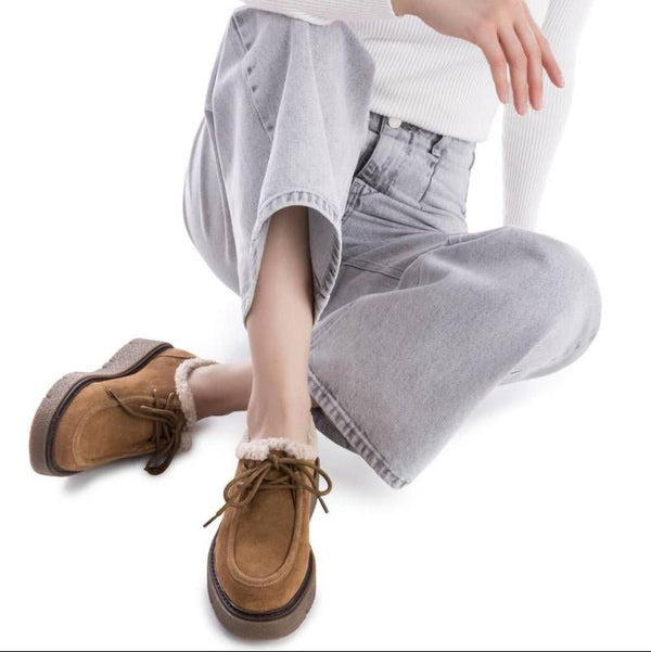 Carmela 162669 leather Lace-up - Camel - My Shoe Shop - Sneaker