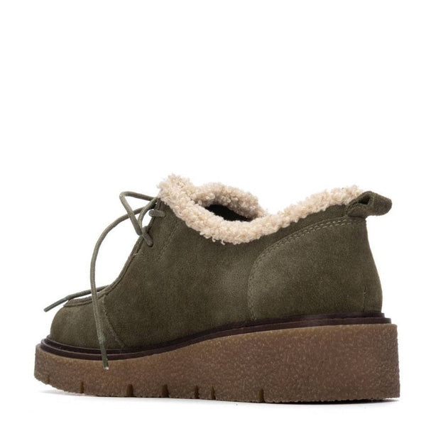 Carmela 162669 leather Lace-up - Kakhi - My Shoe Shop - Sneaker