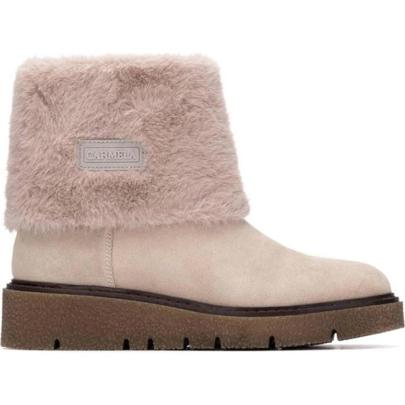 Carmela 162671 Suede Ankle boot - Beige - My Shoe Shop - boot