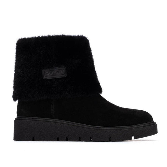 Carmela 162671 Suede Ankle boot - Black - My Shoe Shop - boot