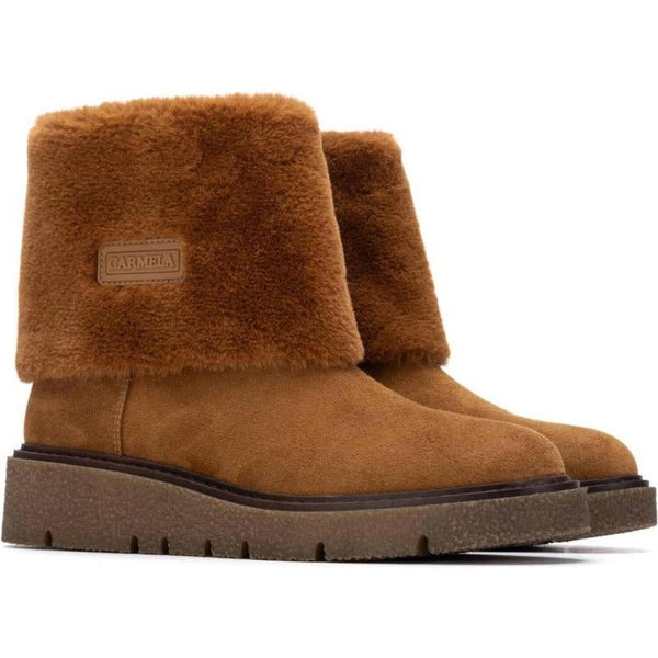 Carmela 162671 Suede Ankle boot - Camel - My Shoe Shop - boot