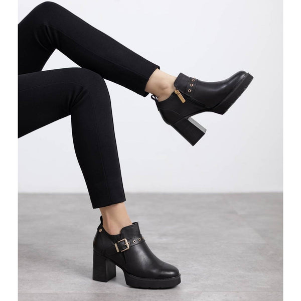 Carmela 162704 Leather Ankle Boot -Black - My Shoe Shop - boot