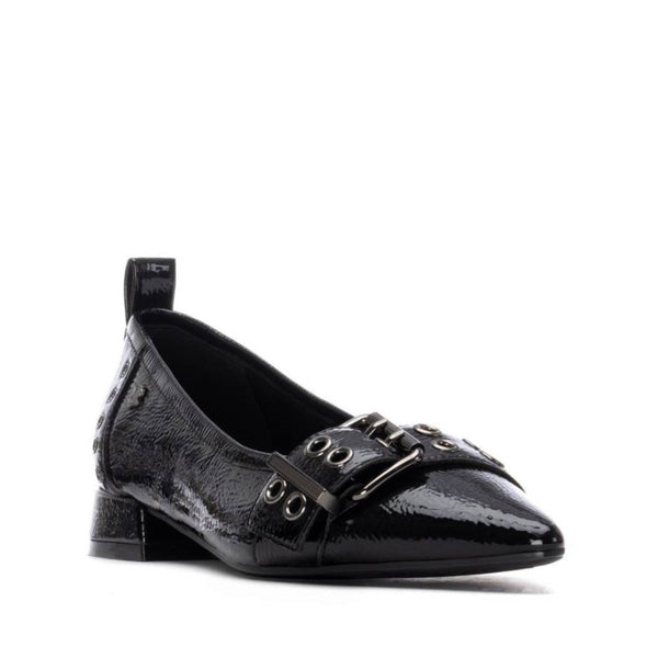 Carmela 162709 Patent Pointy Ballerina - Black - My Shoe Shop - Ballerina