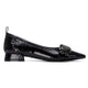 Carmela 162709 Patent Pointy Ballerina - Black - My Shoe Shop - Ballerina