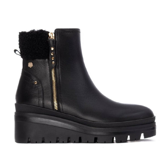 Carmela 162712 leather ankle boot - black - My Shoe Shop - boot