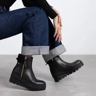 Carmela 162712 leather ankle boot - black - My Shoe Shop - boot