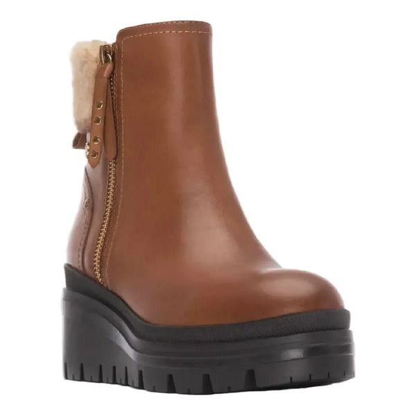 Carmela 162712 leather ankle boot - Camel - My Shoe Shop - boot